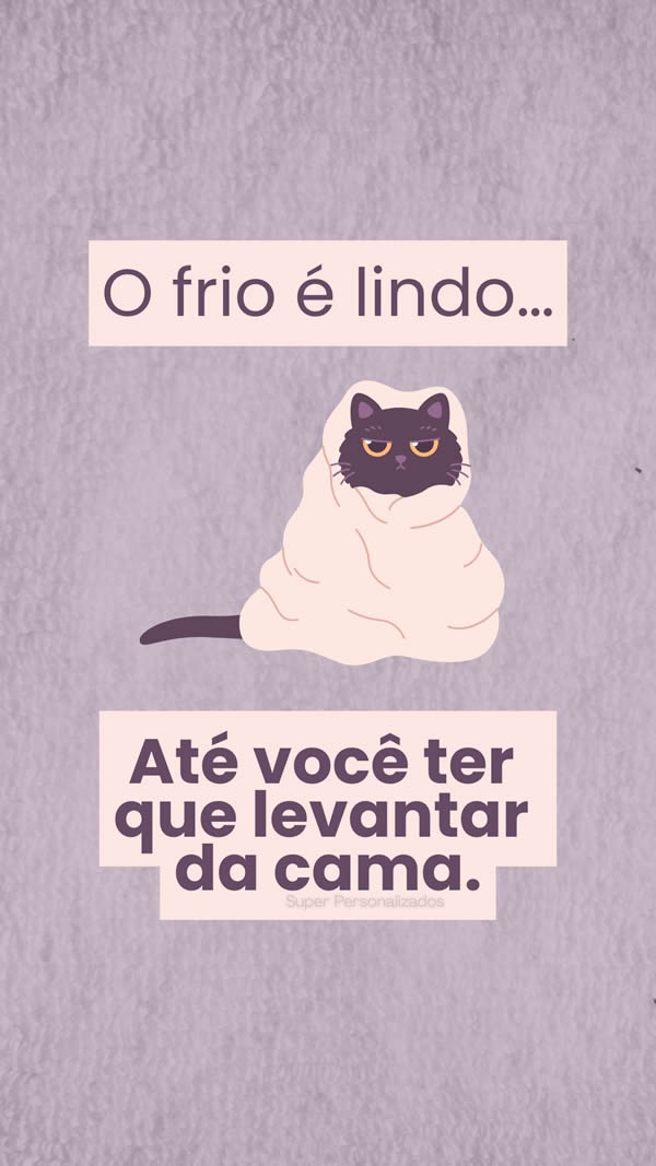 Mensagem Friozinho