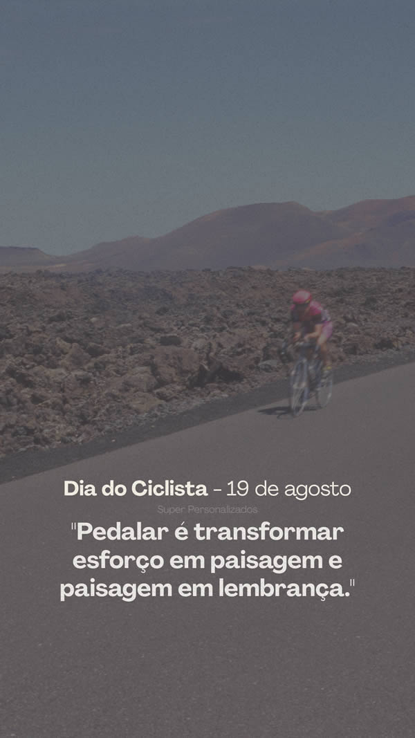 Imagem para Stories do Instagram - Dia do Ciclismo
