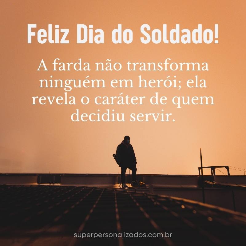 Mensagem para Dia do Soldado