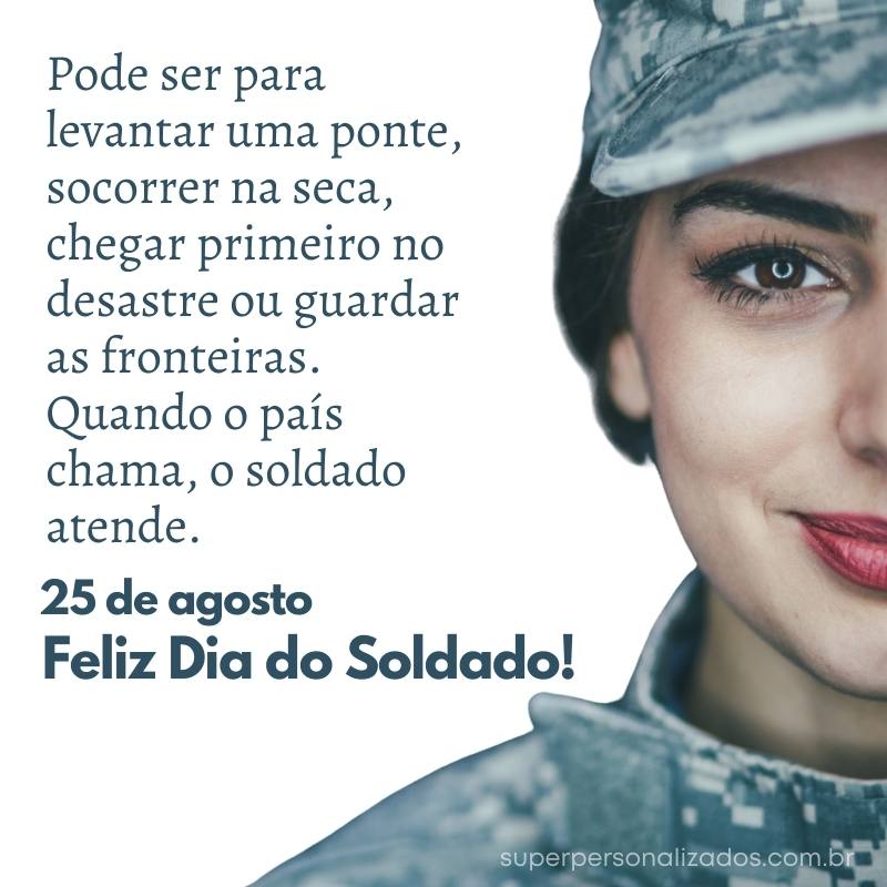 Mensagem para Dia do Soldado