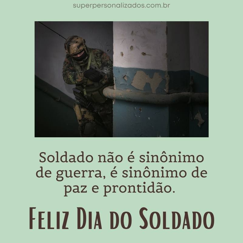 Mensagem para Dia do Soldado