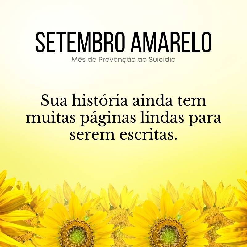 Mensagem de Setembro Amarelo