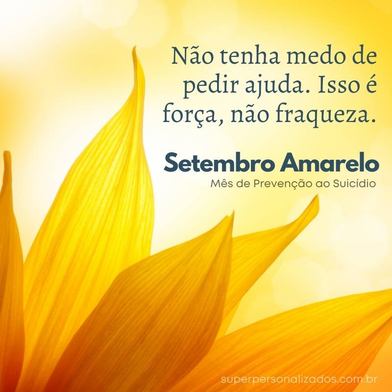 Mensagens de Setembro Amarelo