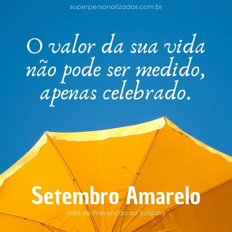 Mensagem de Setembro Amarelo