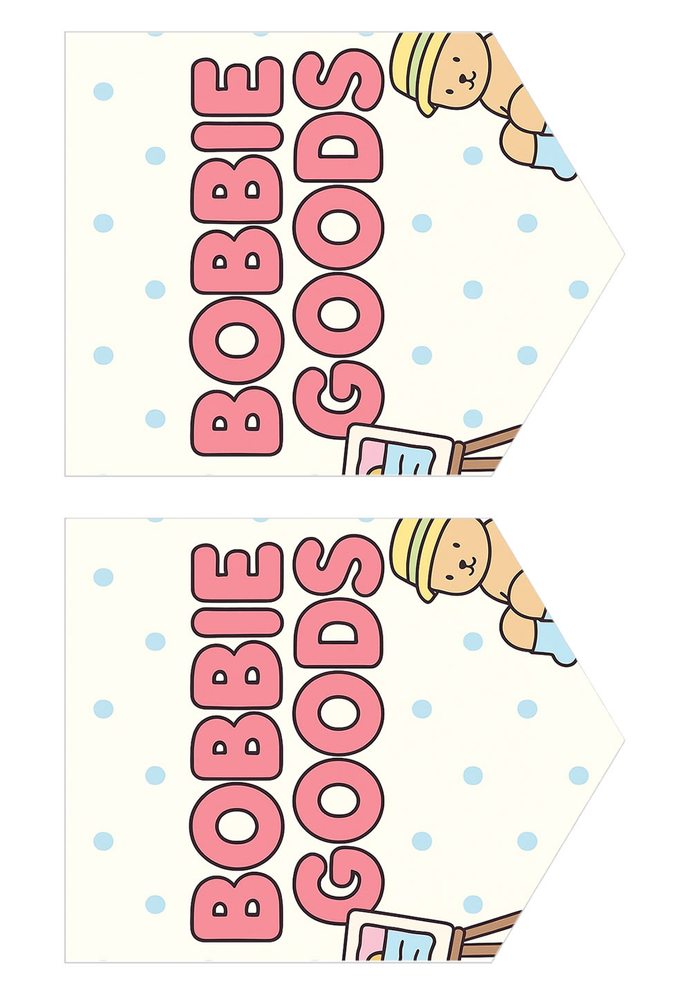 Bandeirinhas para Kit Festa Bobbie Goods