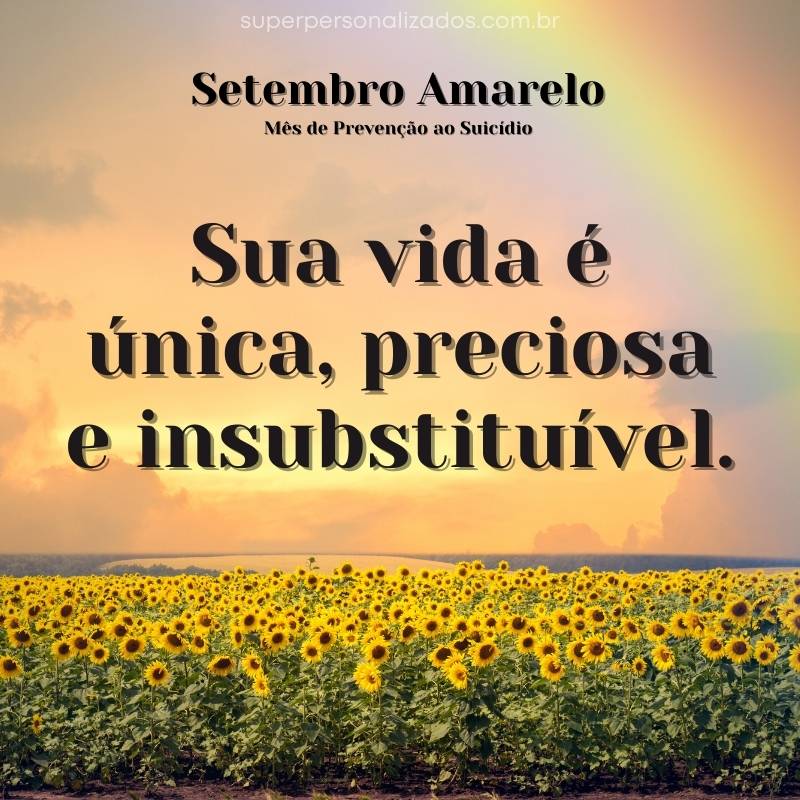 Frase de Setembro Amarelo