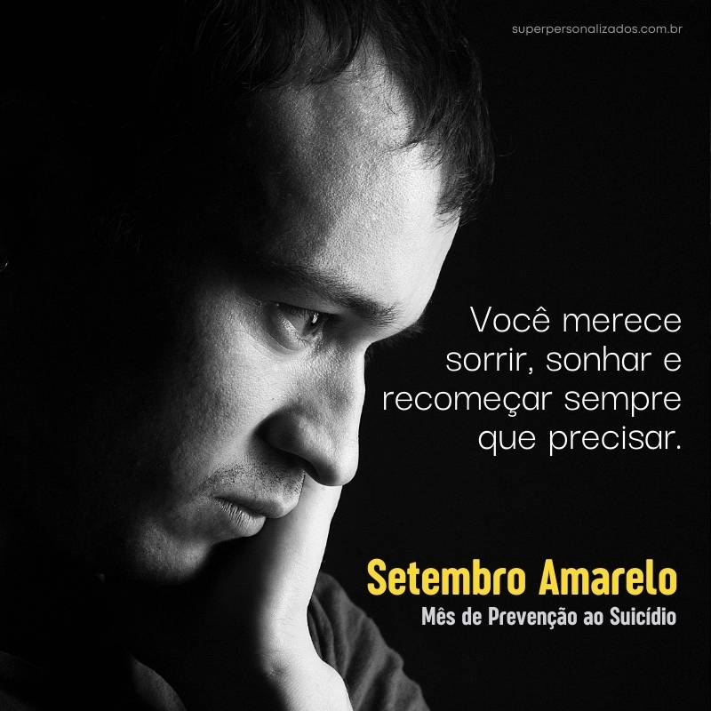 Cartão de Setembro Amarelo