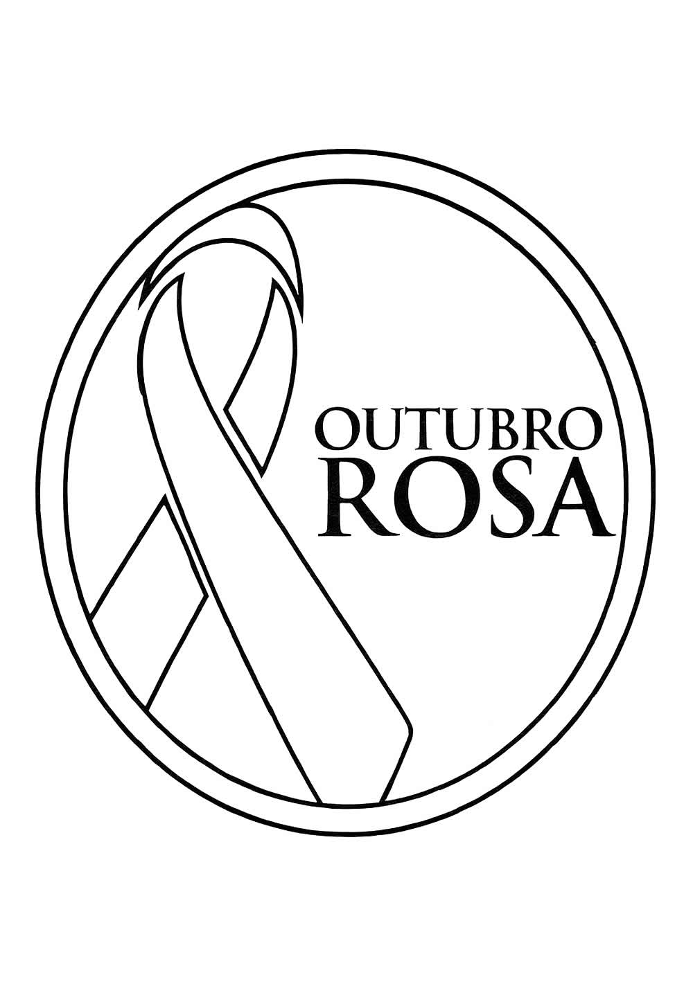 Desenho de Outubro Rosa