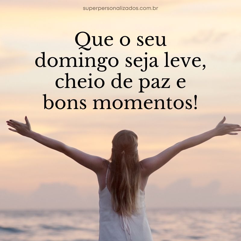 Mensagem de Feliz Domingo