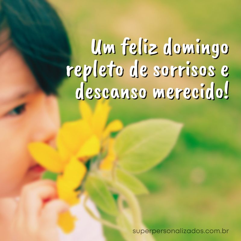 Mensagem de Feliz Domingo