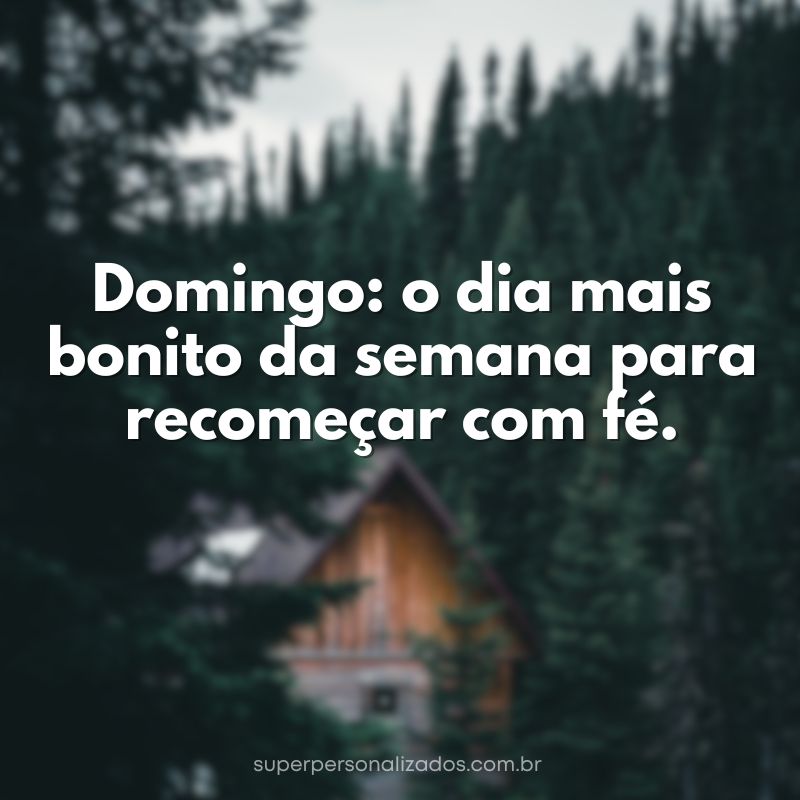Mensagens de Bom Domingo