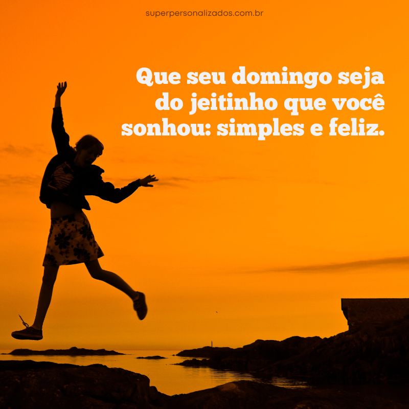 Mensagem de Feliz Domingo para Whatsapp