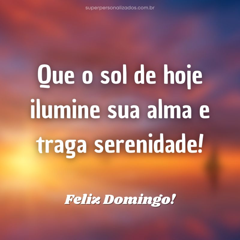 Mensagem de Feliz Domingo