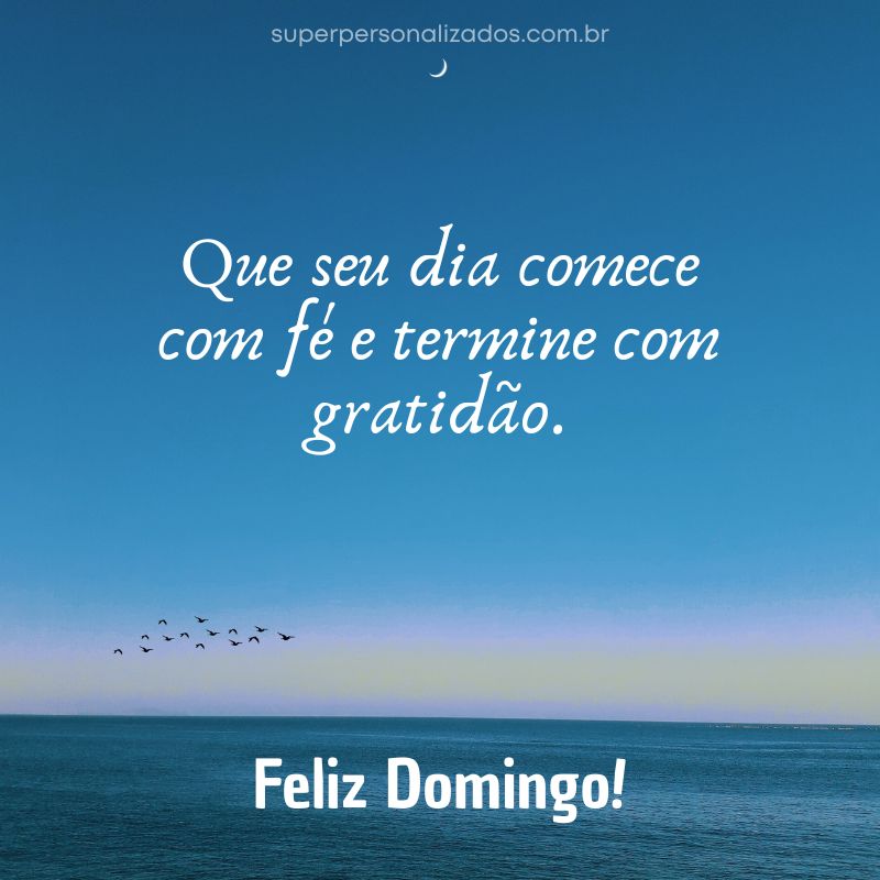 Mensagem de Feliz Domingo para Whatsapp