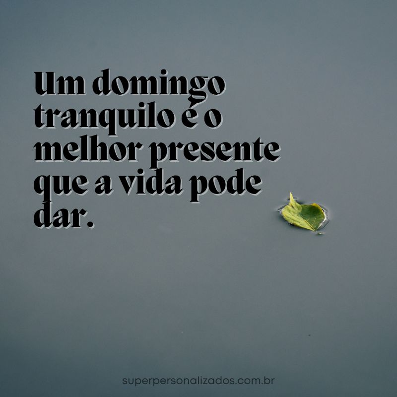 Mensagem de Feliz Domingo