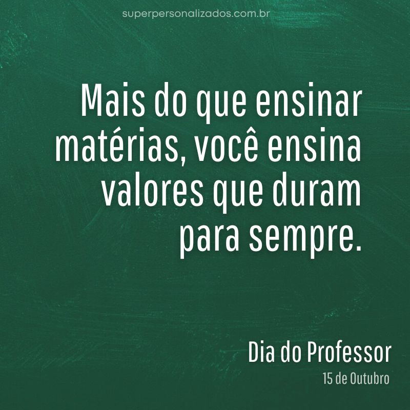 Mensagens de Dia dos Professores