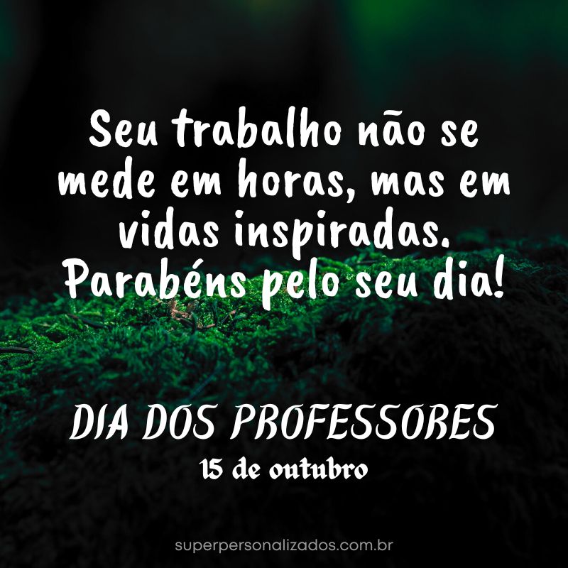 Feliz Dia dos Professores