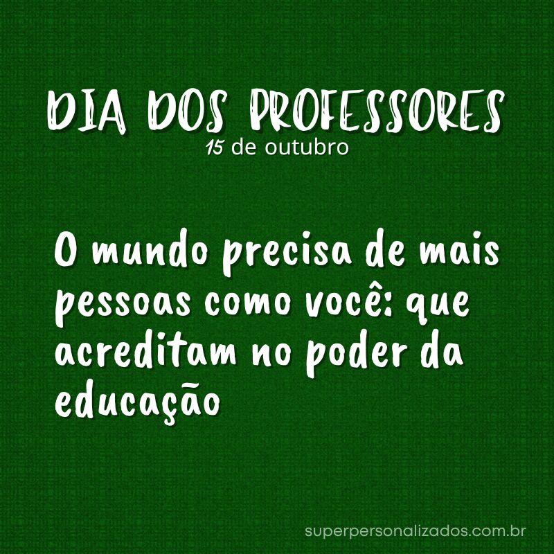 Mensagem de Dia dos Professores
