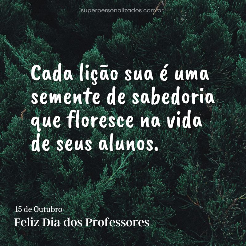 Mensagem para Dia dos Professores