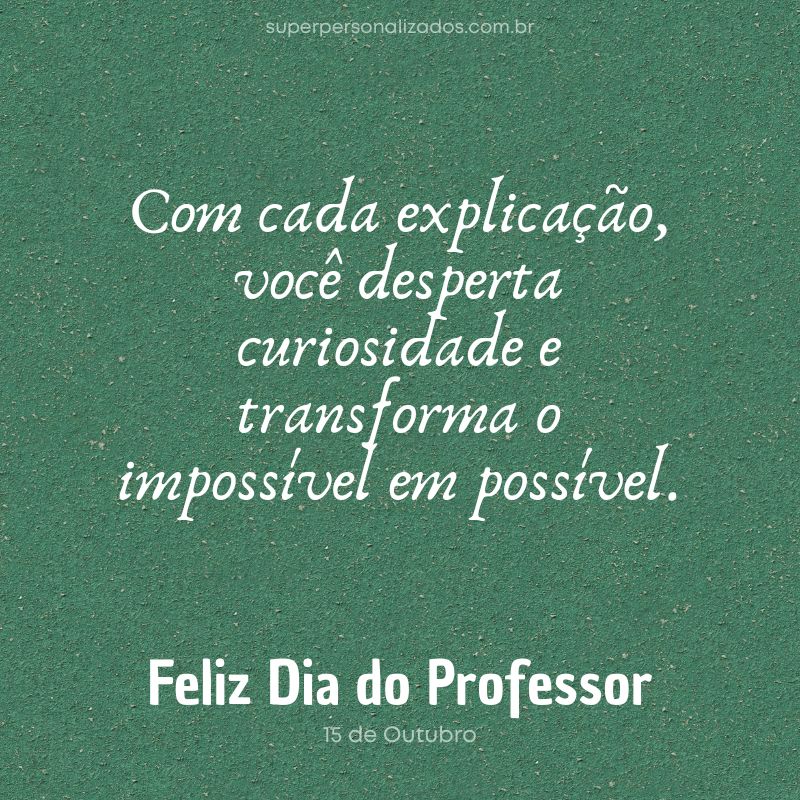 Mensagens de Dia de Professor