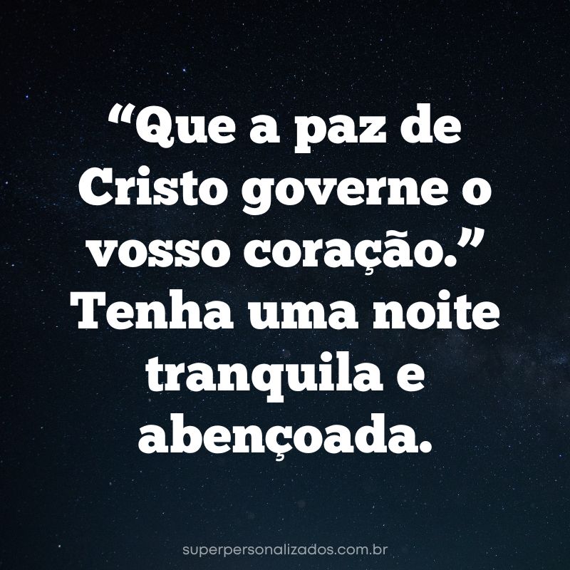 Mensagem Bíblica de Boa Noite