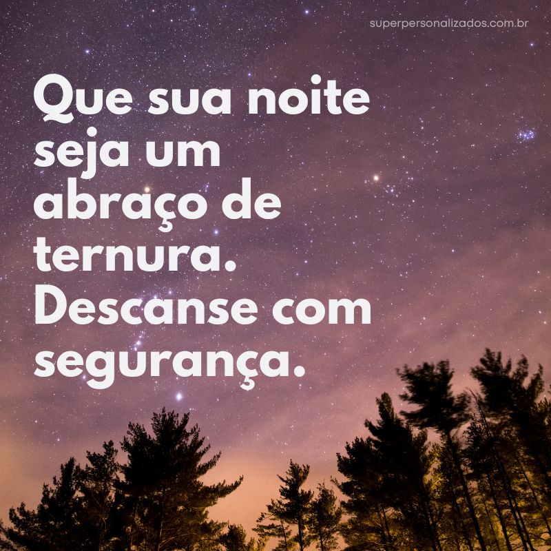 Mensagem de Boa Noite com Carinho