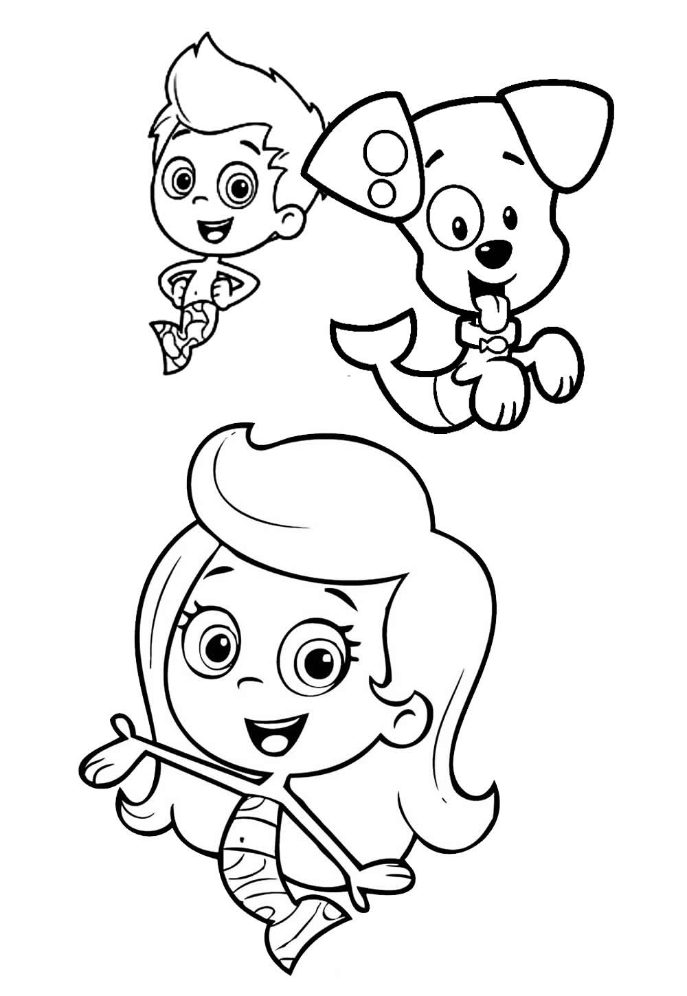 Desenho de Bubble Guppies