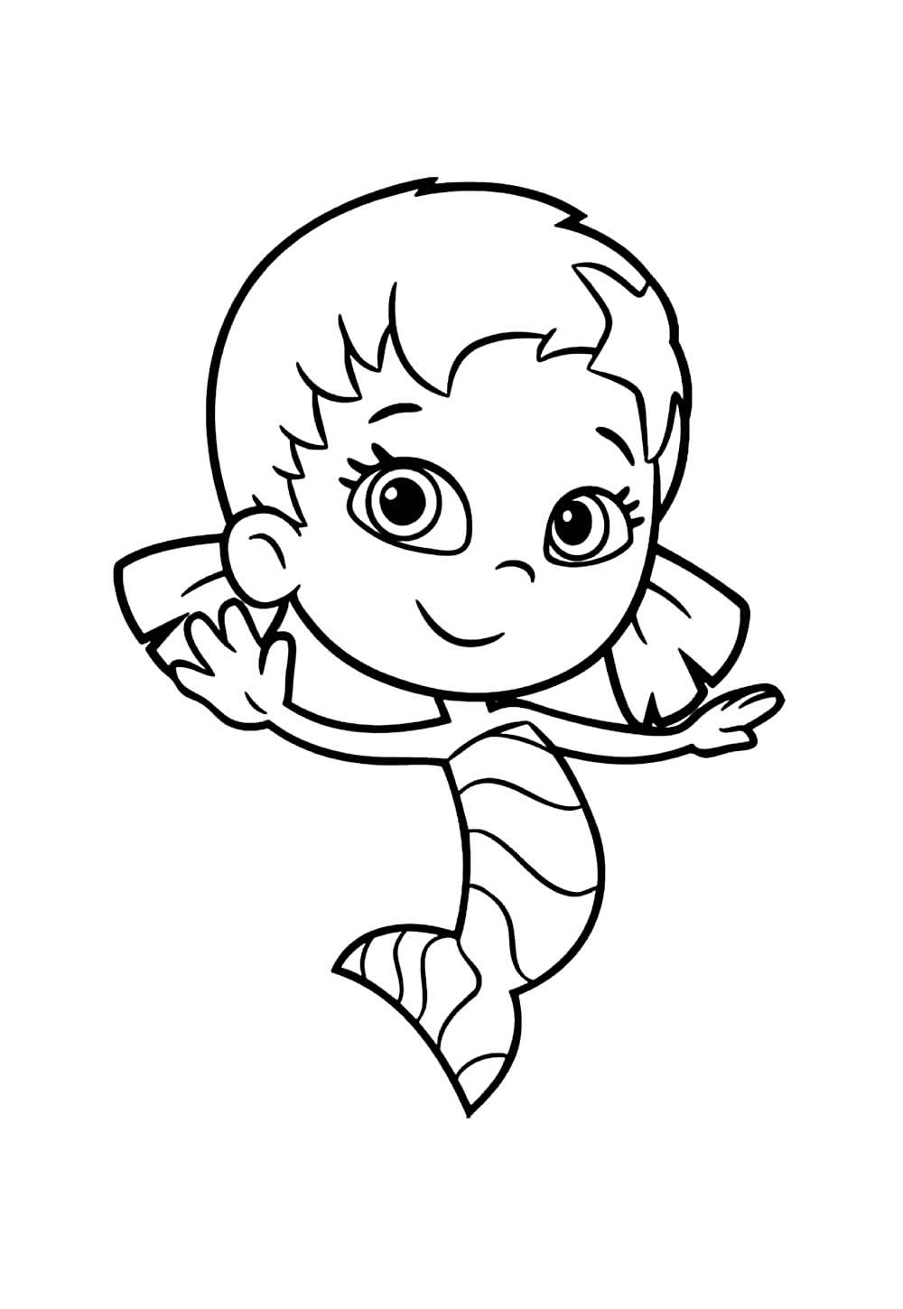 Desenho de Bubble Guppies para colorir
