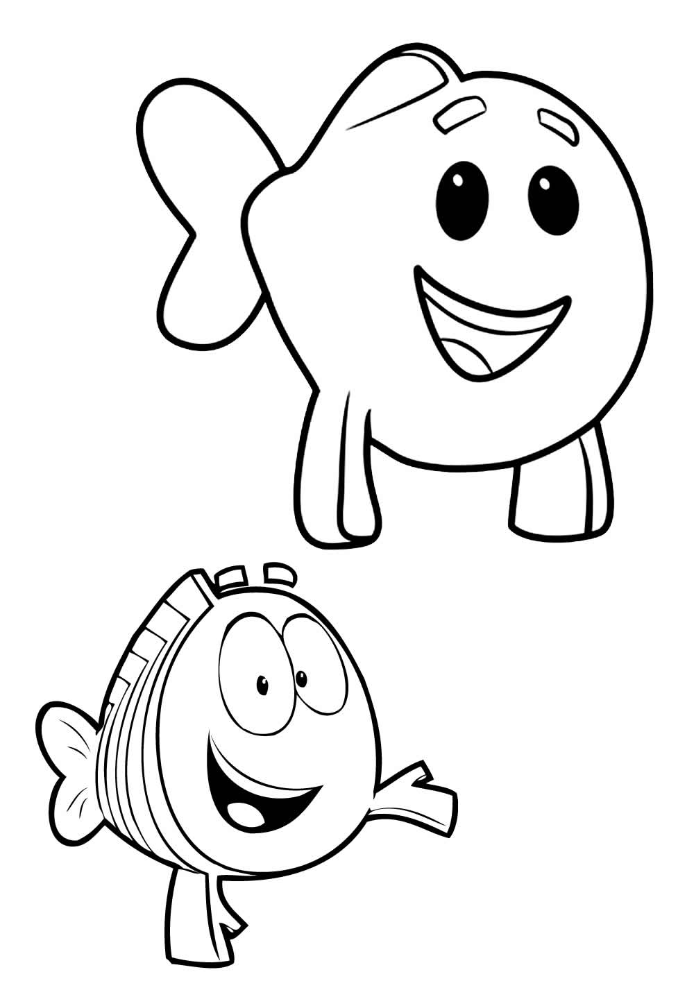 Desenho de Bubble Guppies para colorir