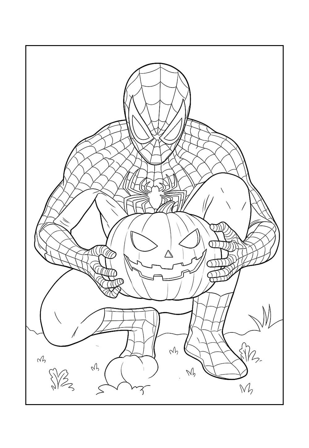 Homem-Aranha - Desenho para Colorir