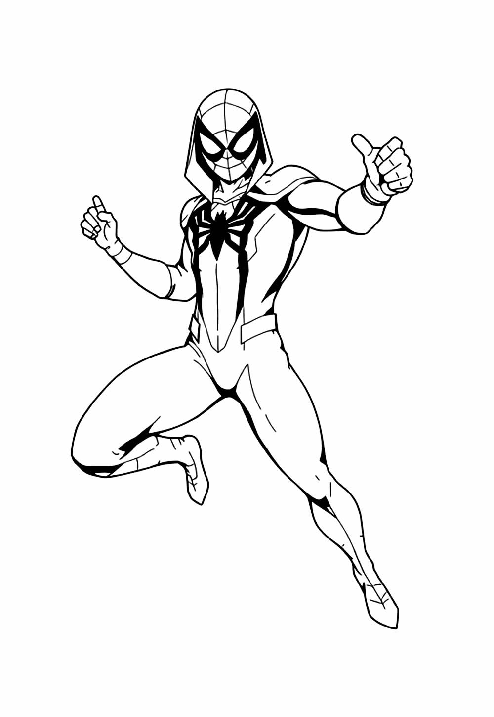 Desenho Homem-Aranha Colorir