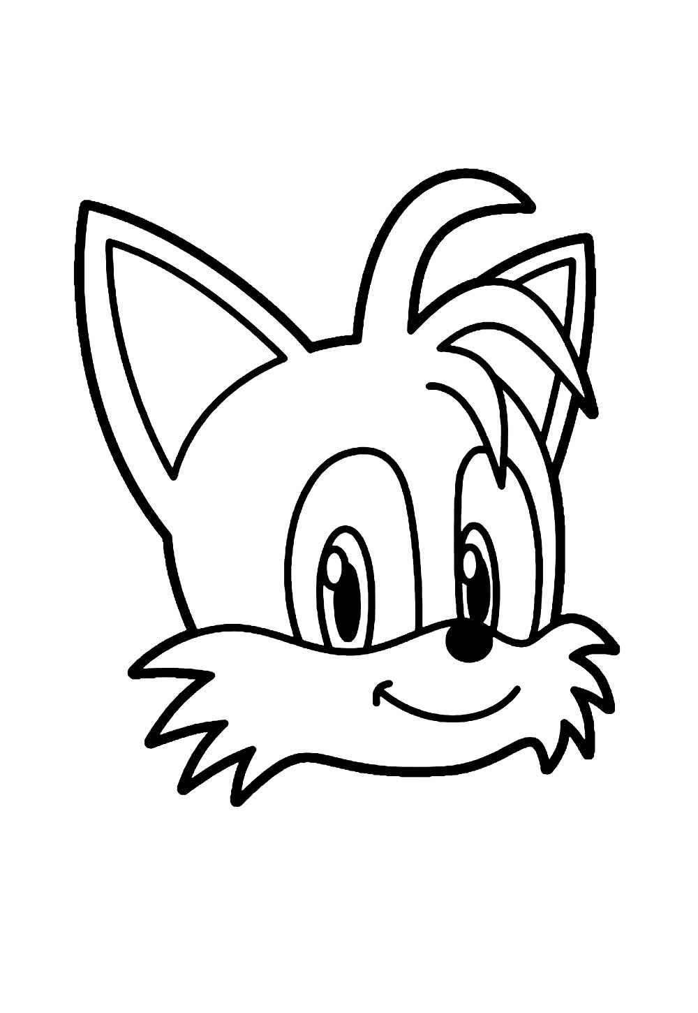 Desenho Colorir Tails